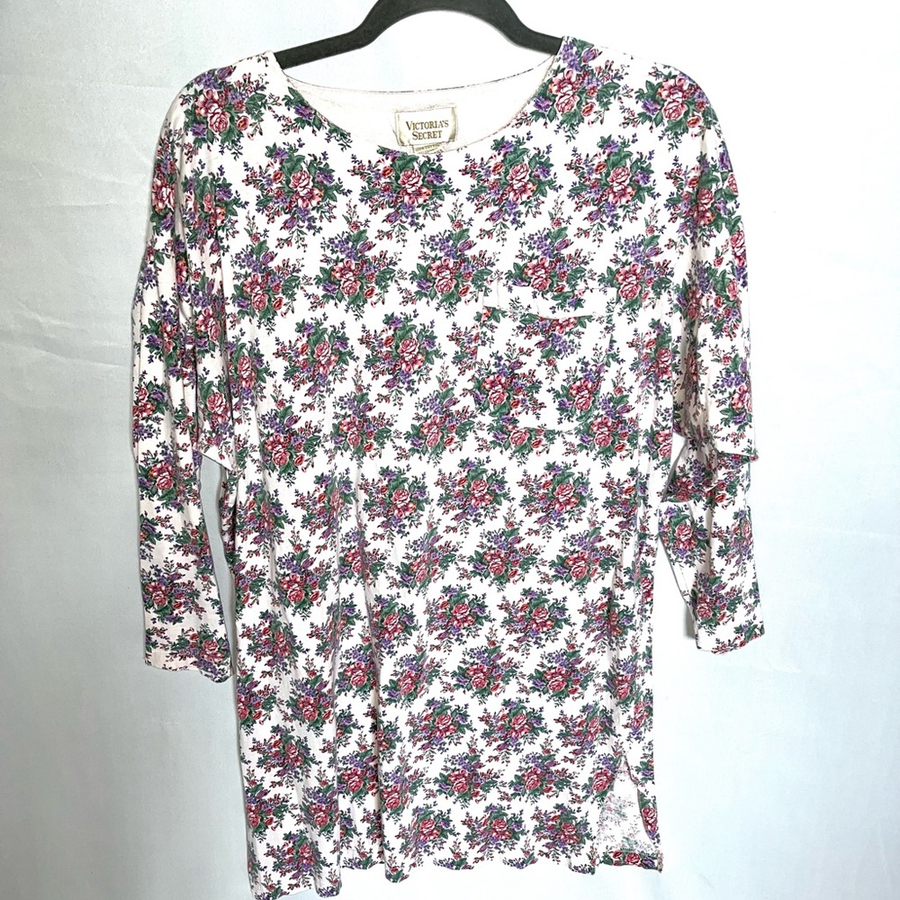 Vintage Victoria’s Secret, Gold Label, flower nightgown.